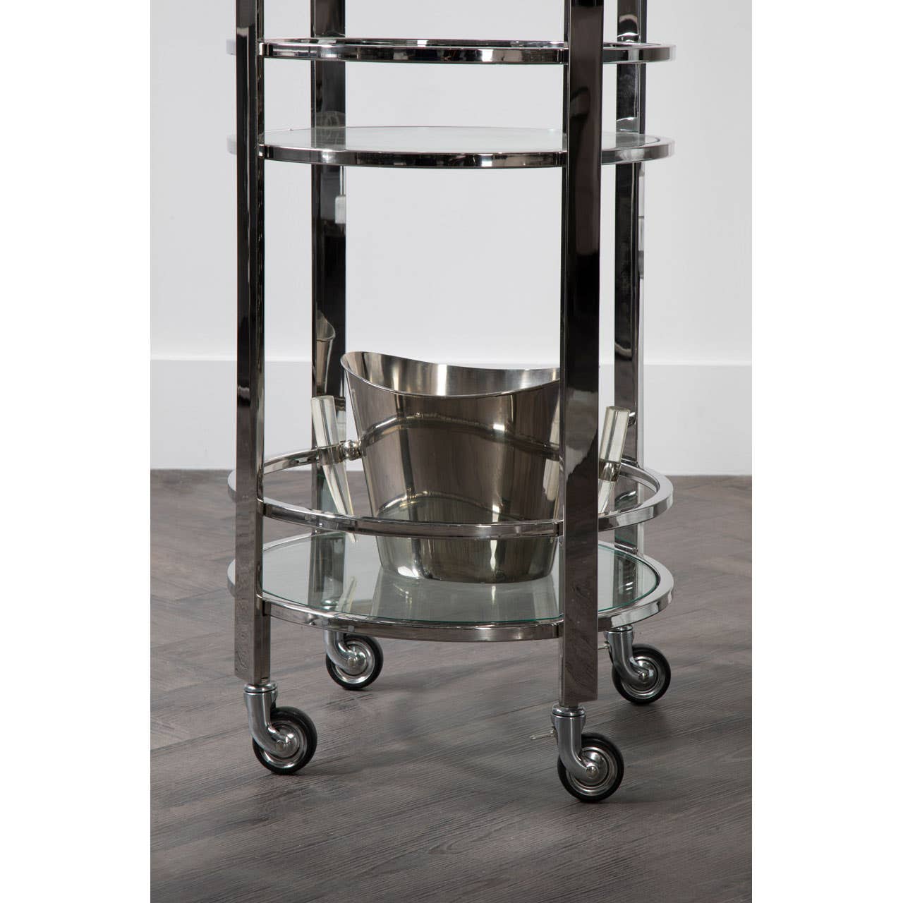 Luxe Silver Bar Cart