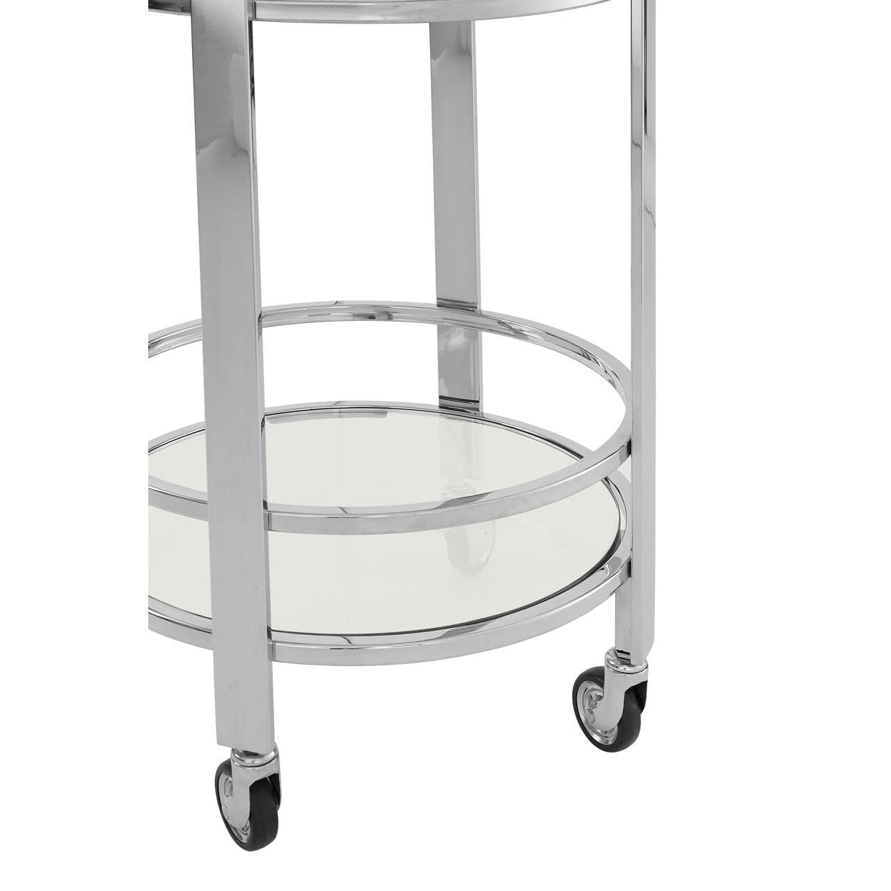 Luxe Silver Bar Cart