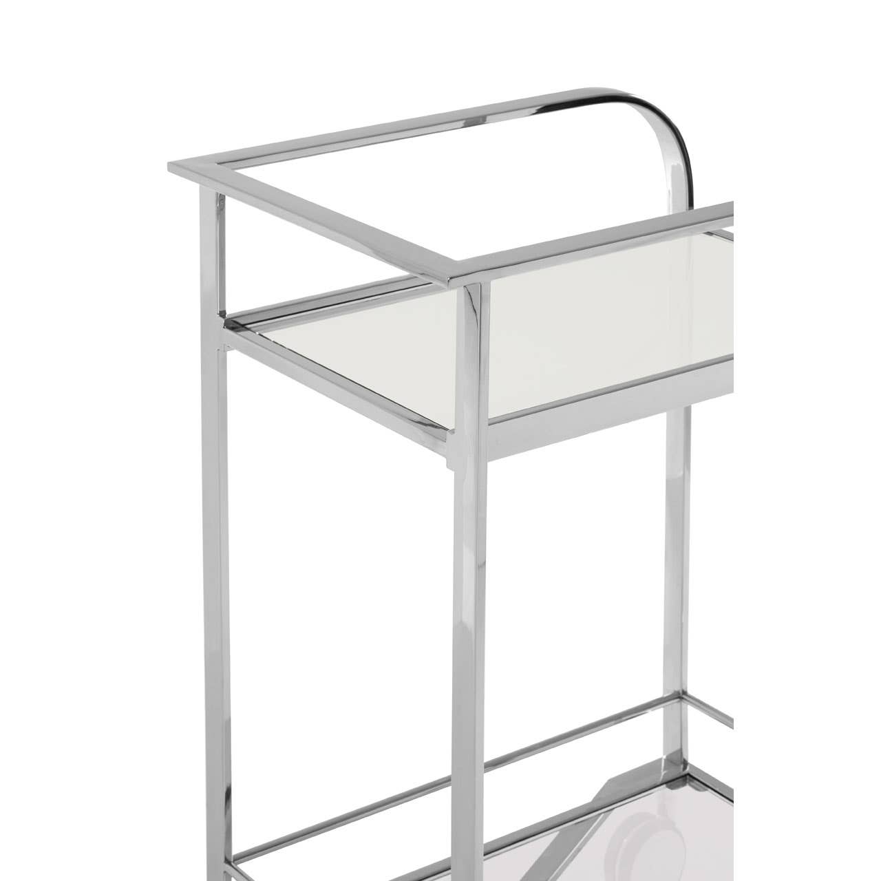 Elegant Glass Hand Cart