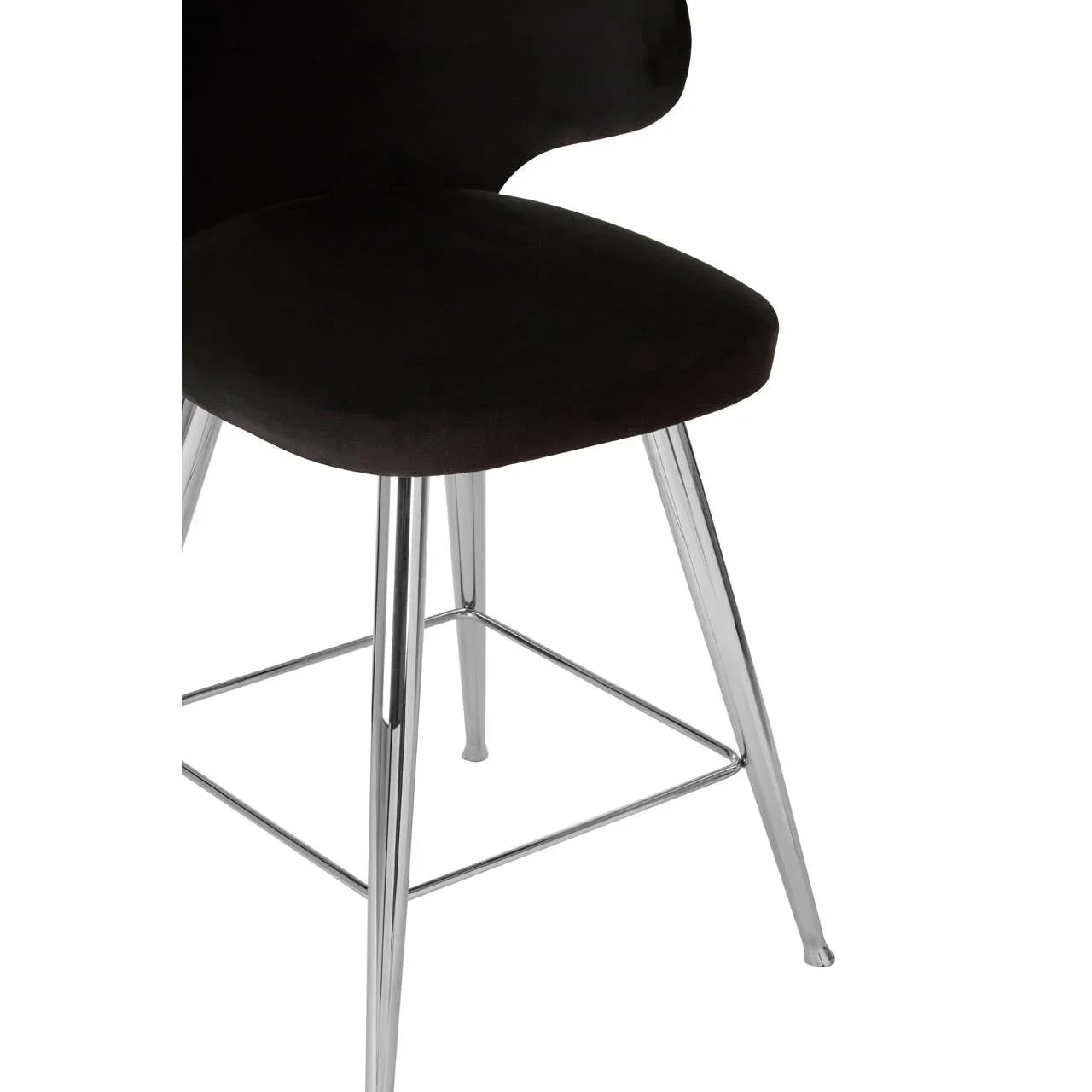 Luxe Silver Leg Bar Stool