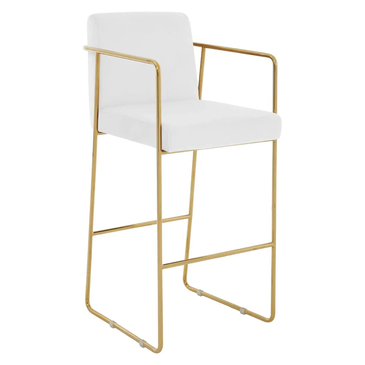 Luxe Velvet Gold Barstool