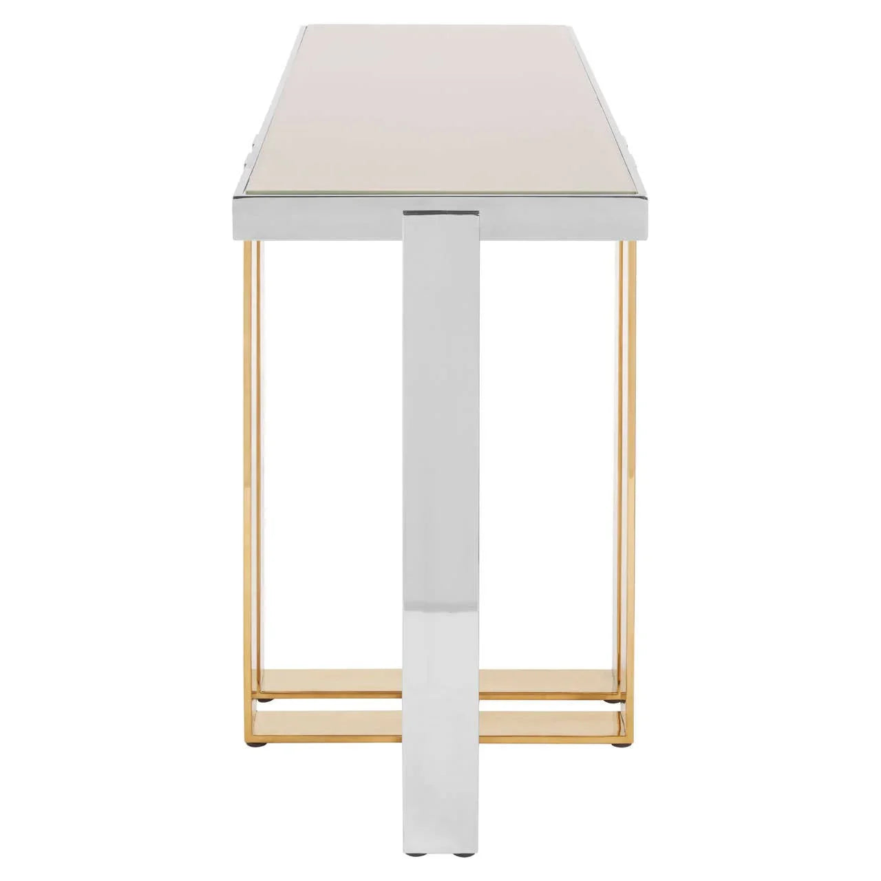 Lux Glass Steel Console