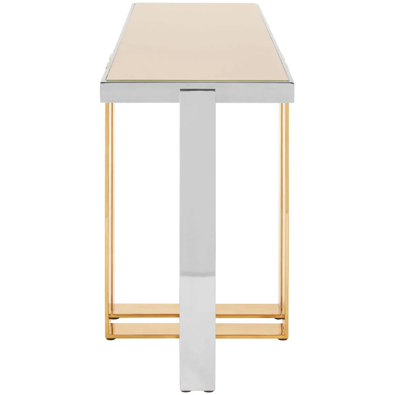 Lux Glass Steel Console