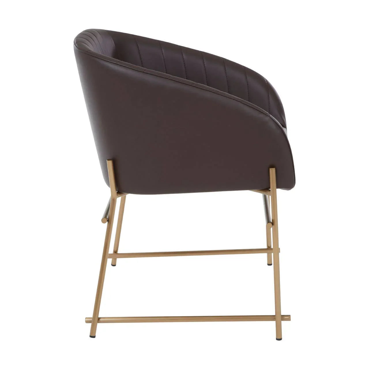 Luxe Brown Tub Chair