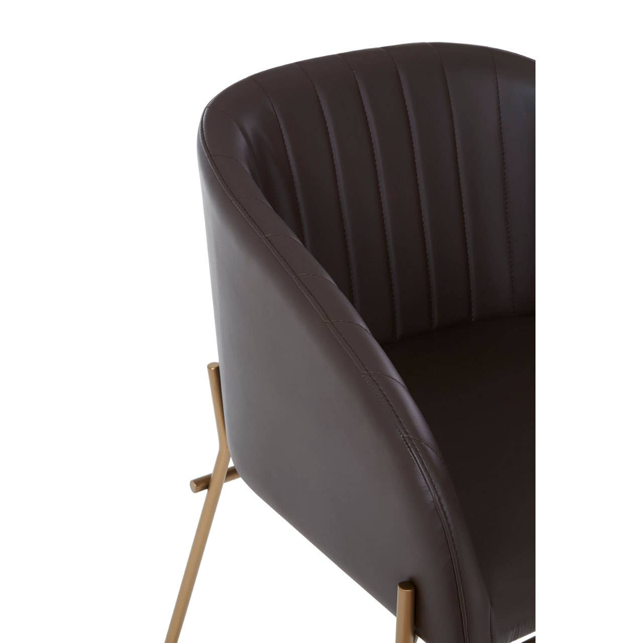 Luxe Brown Tub Chair