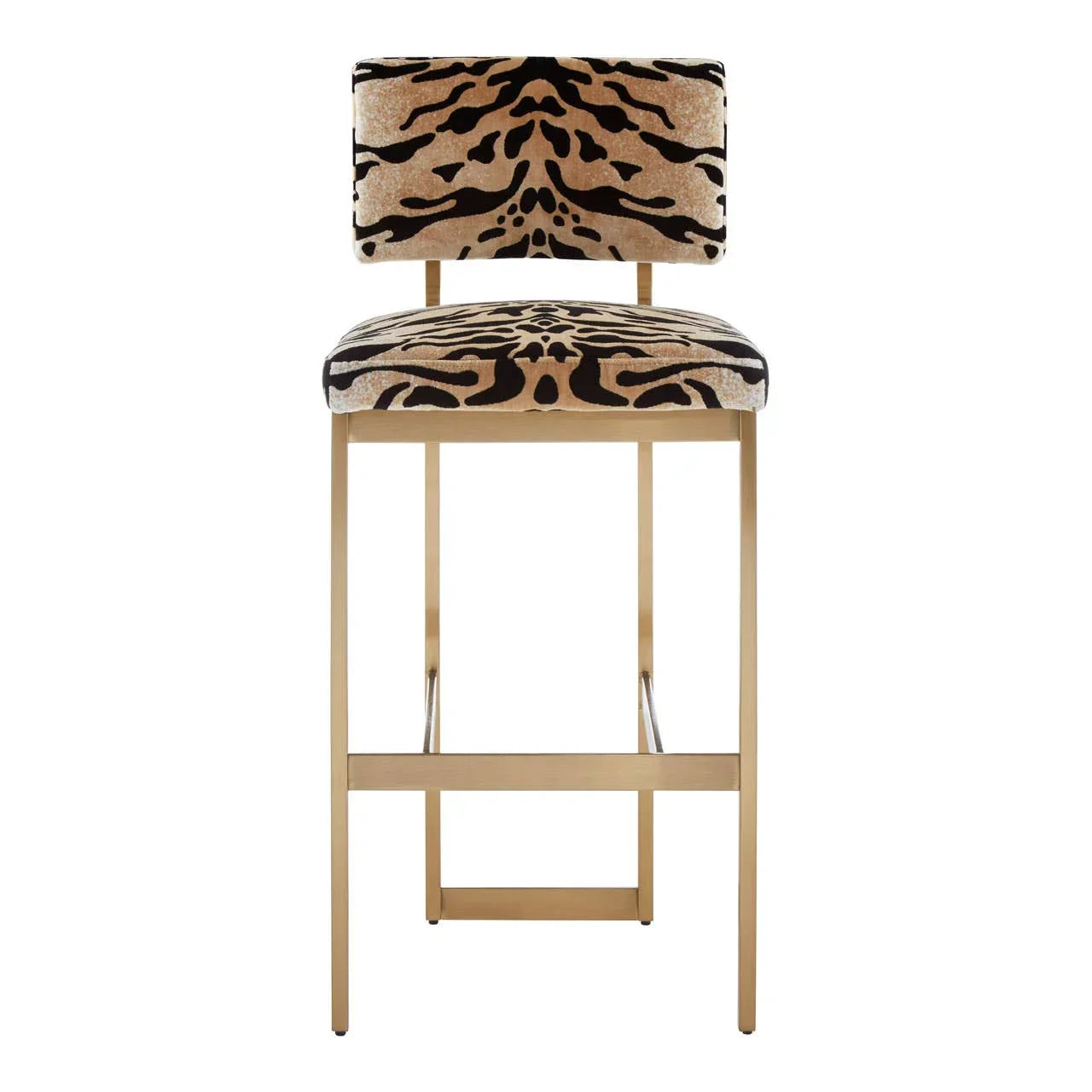 Luxe Tiger Print Bar Stool