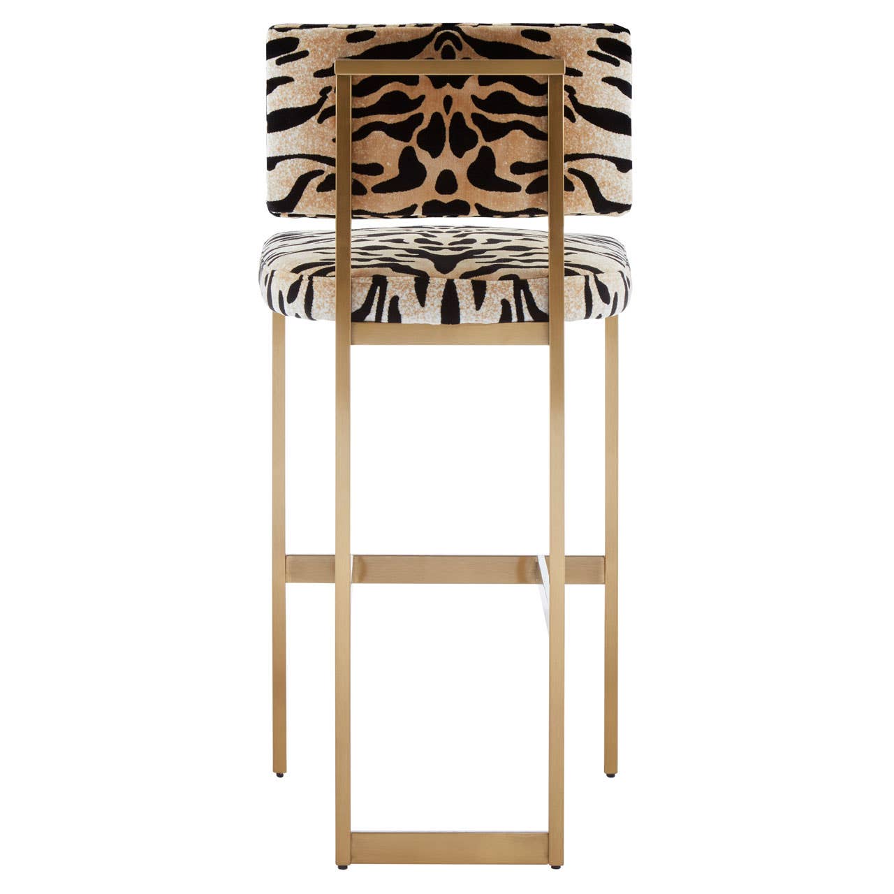 Luxe Tiger Print Bar Stool