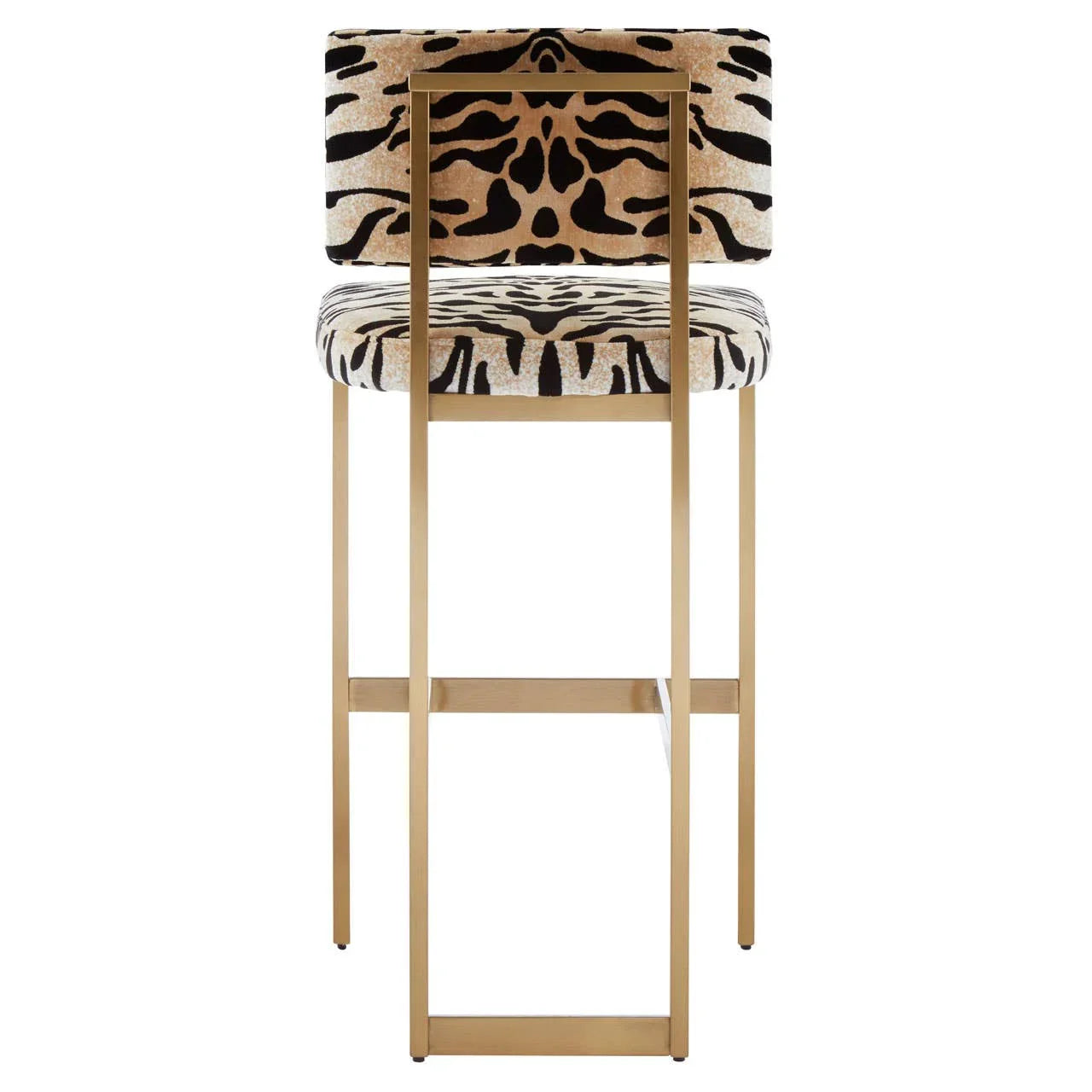 Luxe Tiger Print Bar Stool