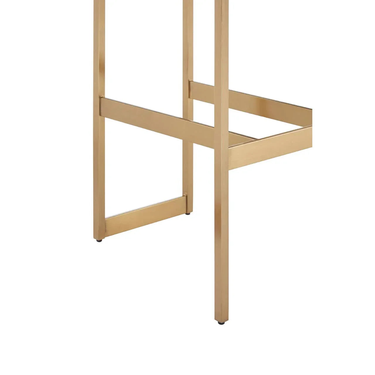 gold metal furniture leg frame with rectangular crossbars
