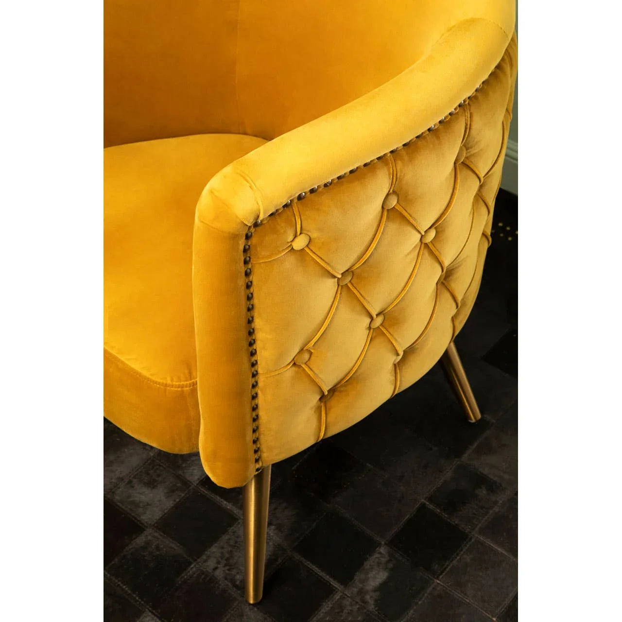 Luxe Golden Tub Chair