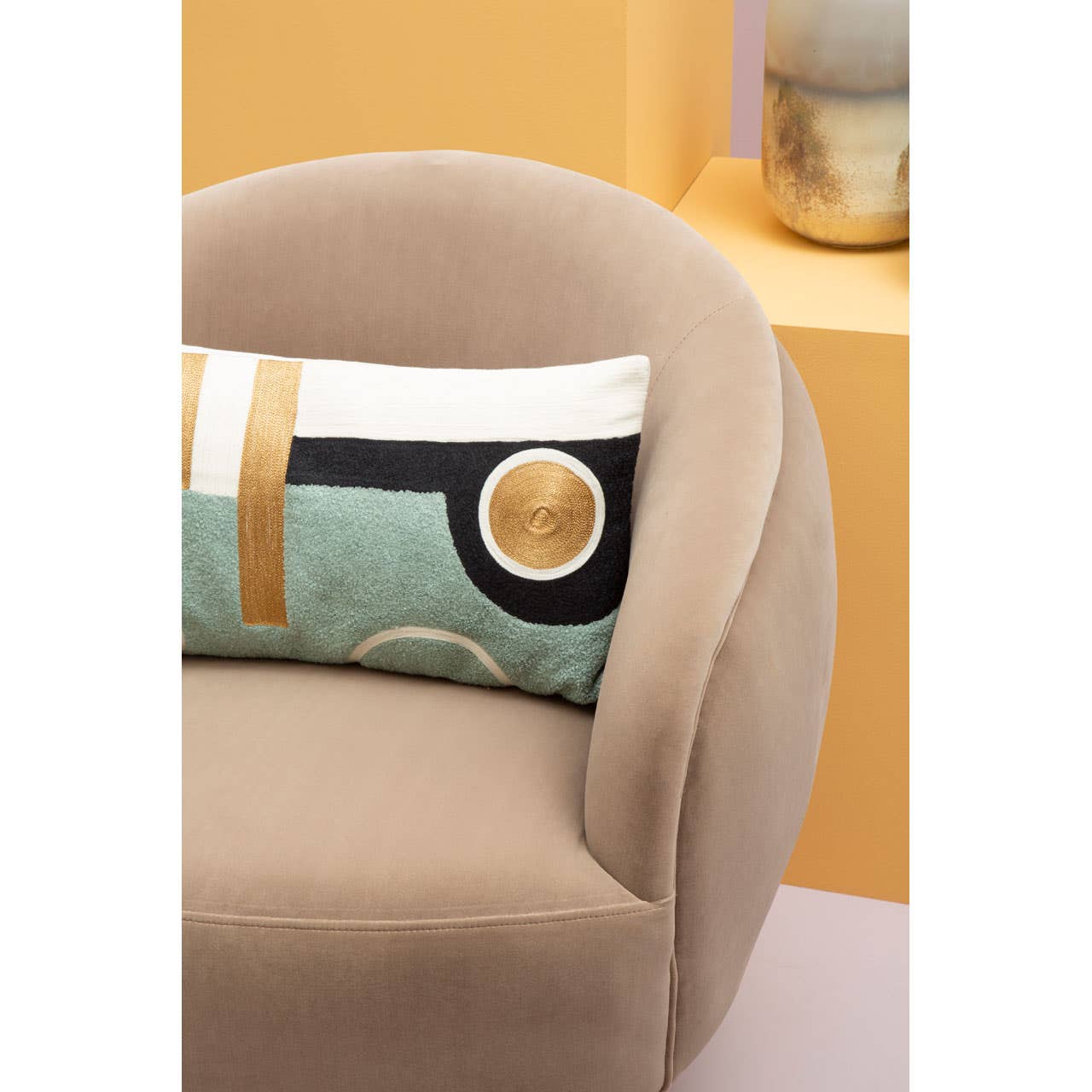 Luxe Gold Leg Armchair