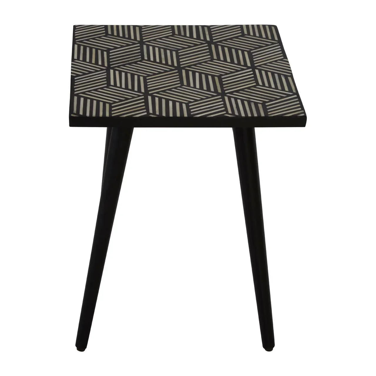 Boho Bone Inlay Side Table