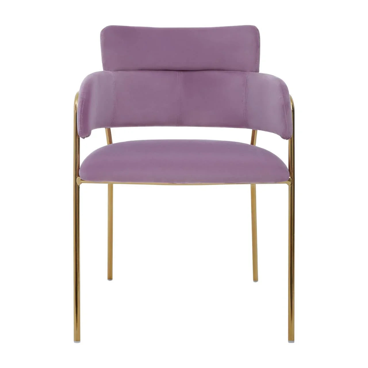 Luxe Pink Velvet Dining Chair