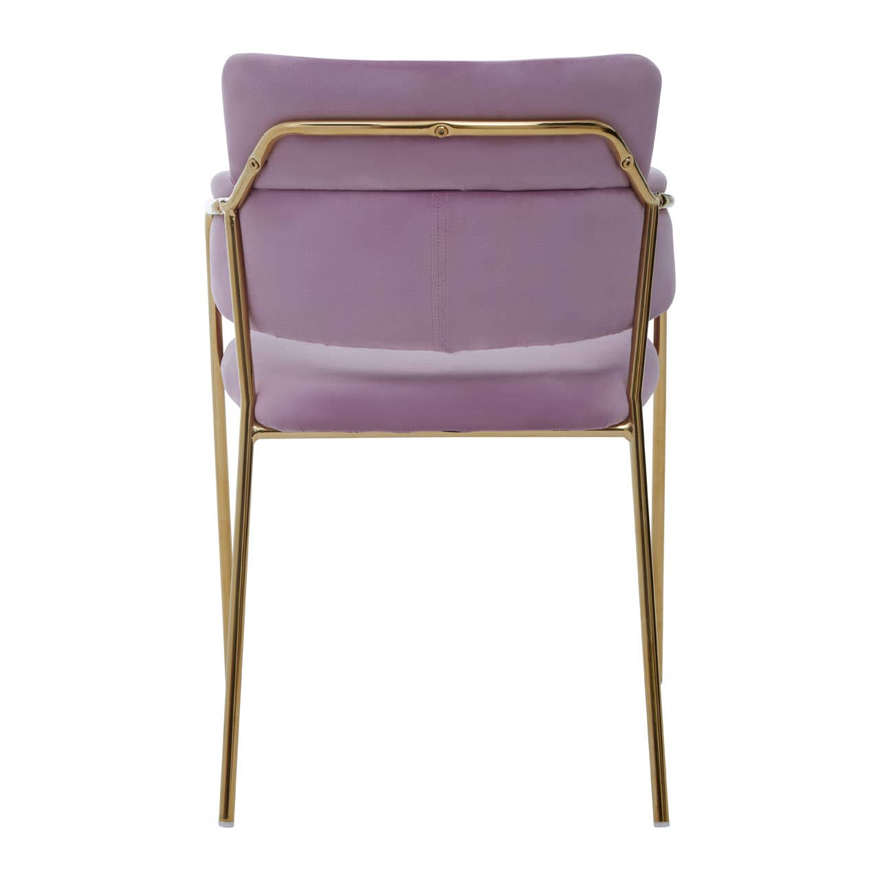 Luxe Pink Velvet Dining Chair