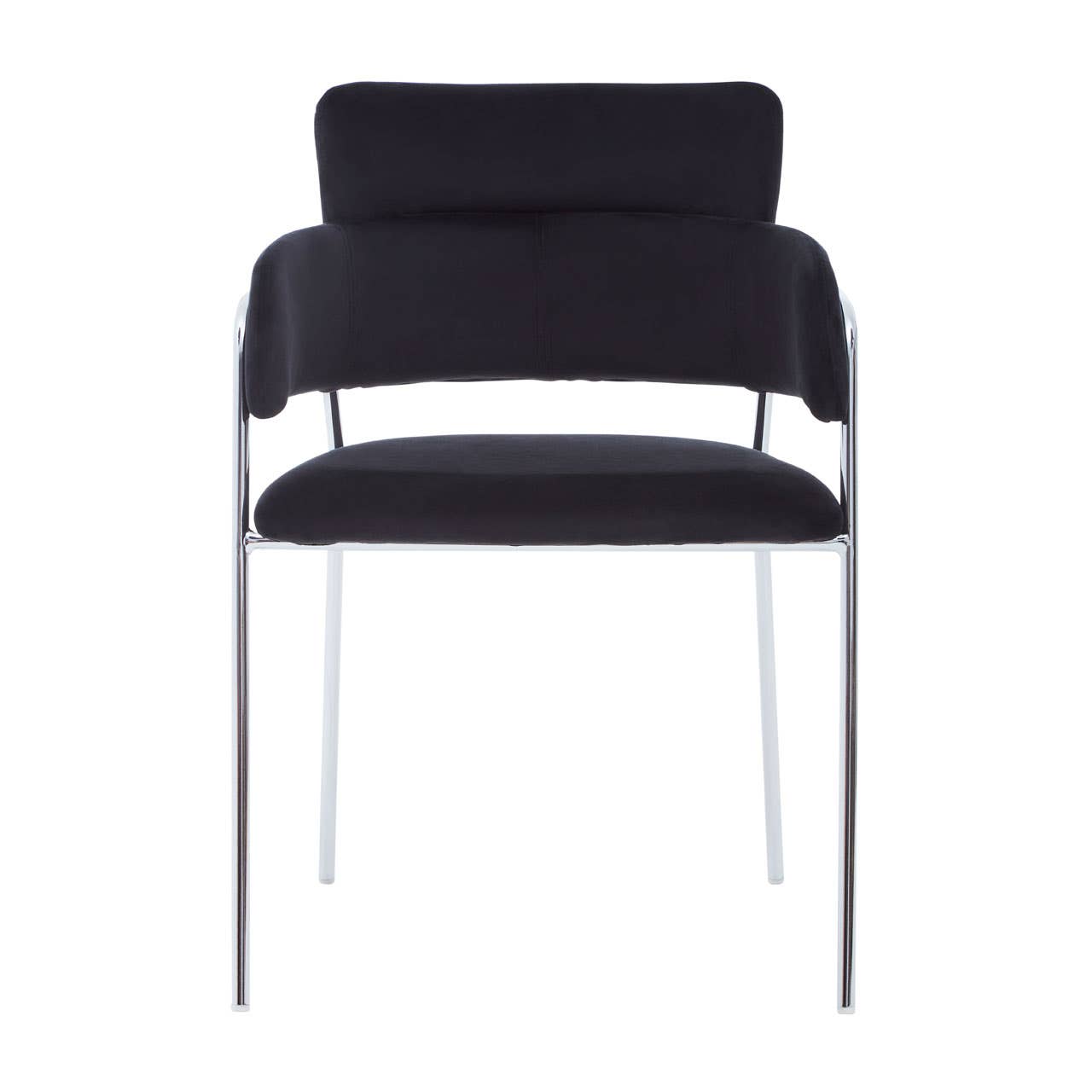 Luxe Black Velvet Dining Chair