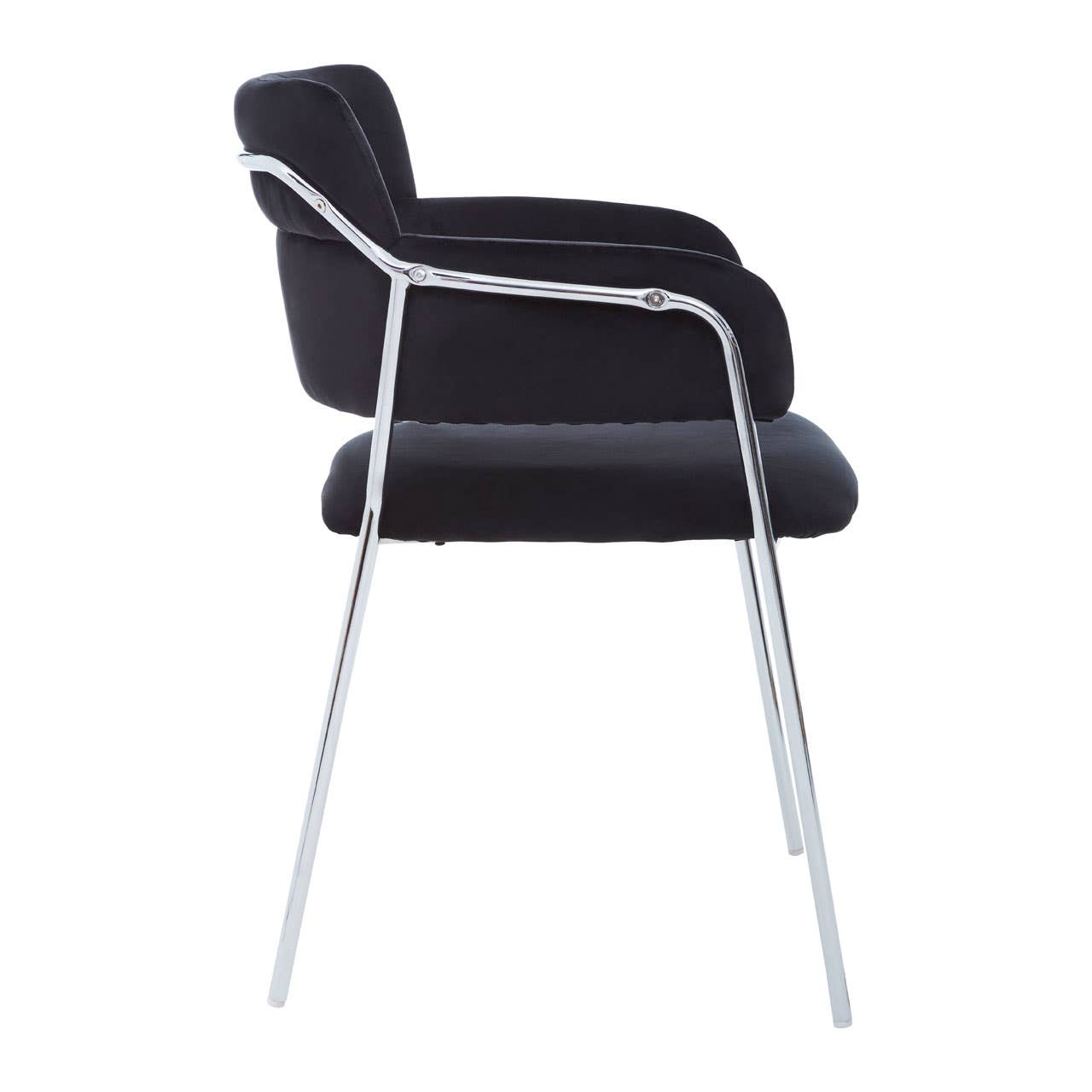 Luxe Black Velvet Dining Chair