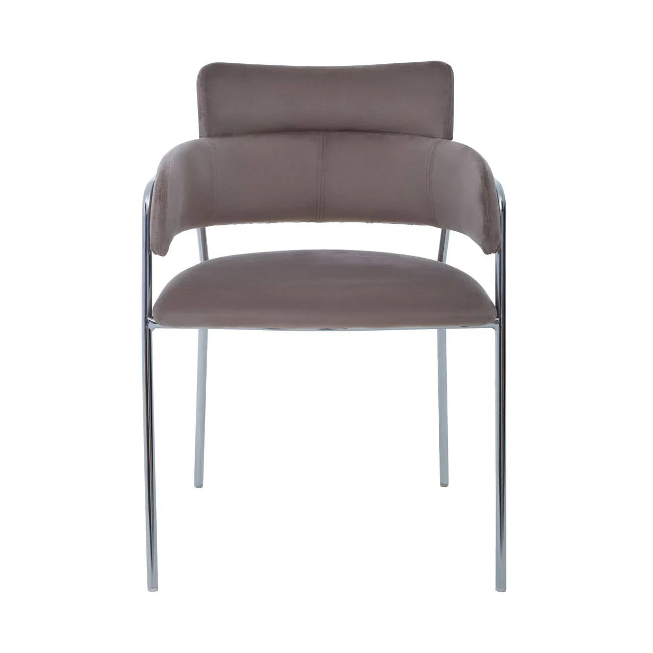 Luxe Mink Velvet Dining Chair