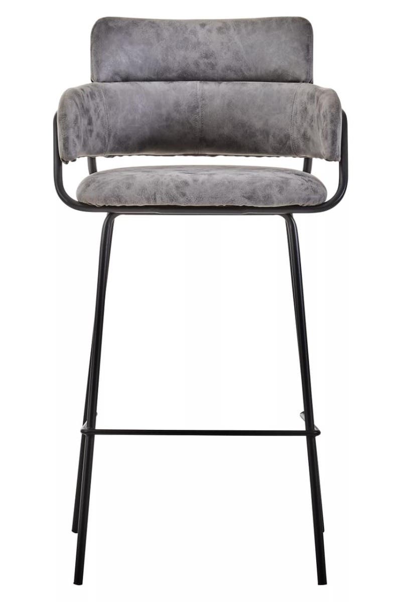 Luxe Grey Bar Chair