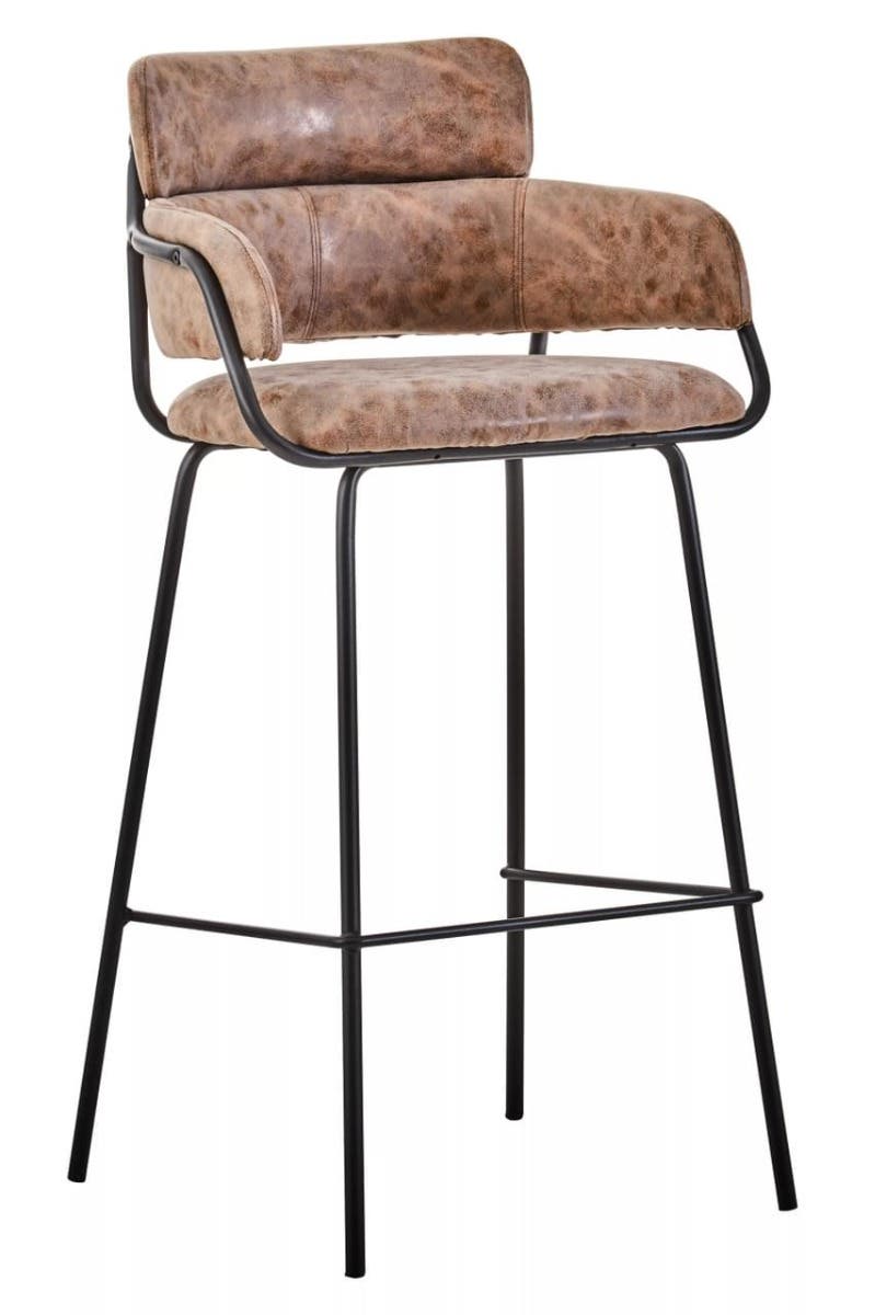 Luxe Brown Bar Chair