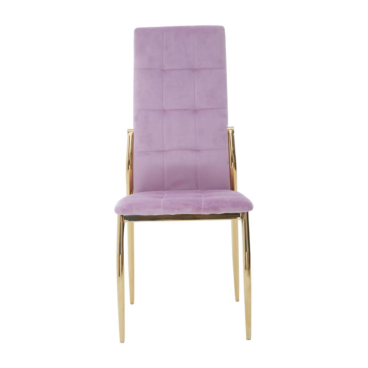 Luxe Pink Velvet Dining Chair