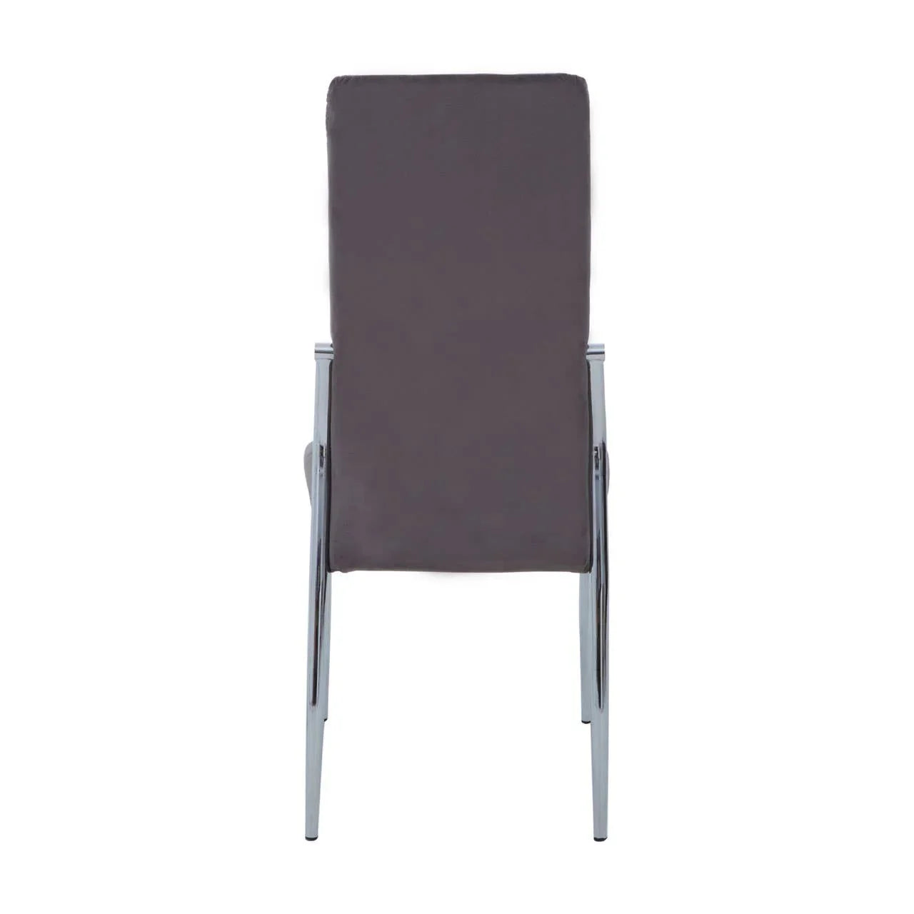 Luxe Grey Velvet Dining Chair