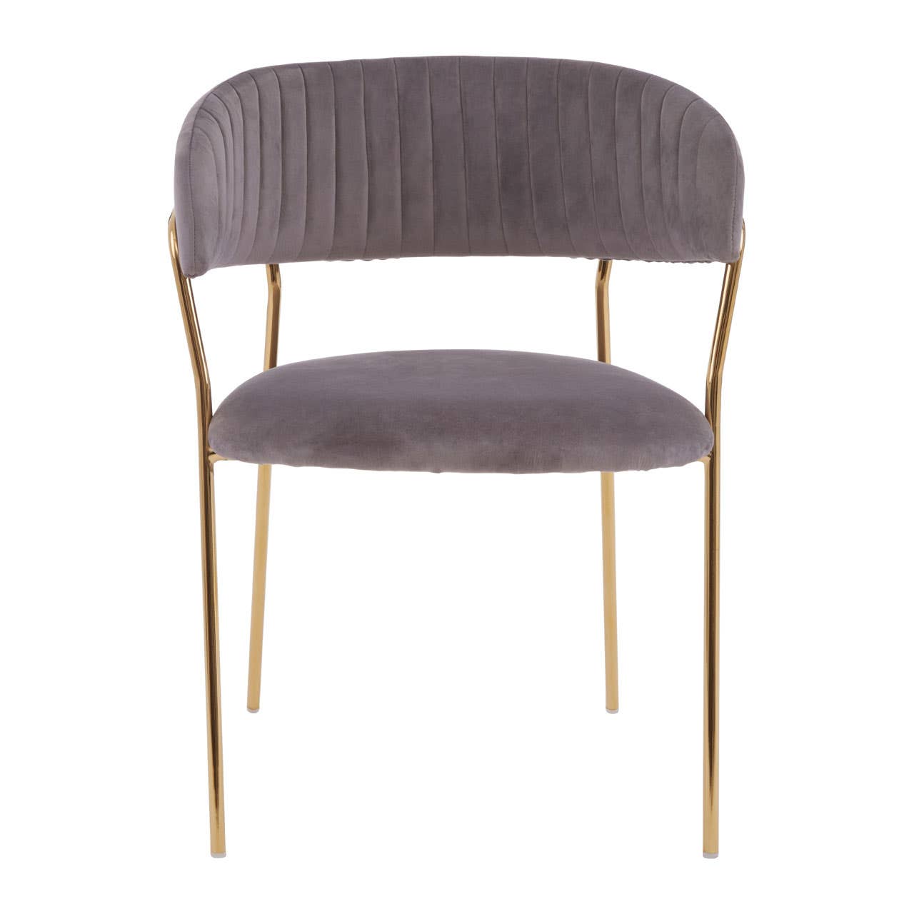 Luxe Mink Velvet Dining Chair