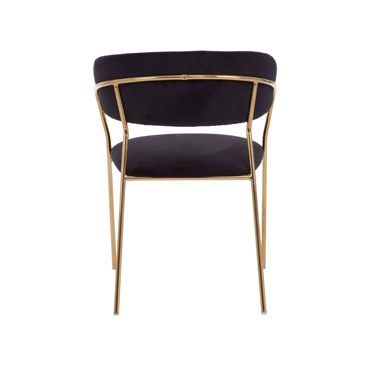 Luxe Black Velvet Dining Chair