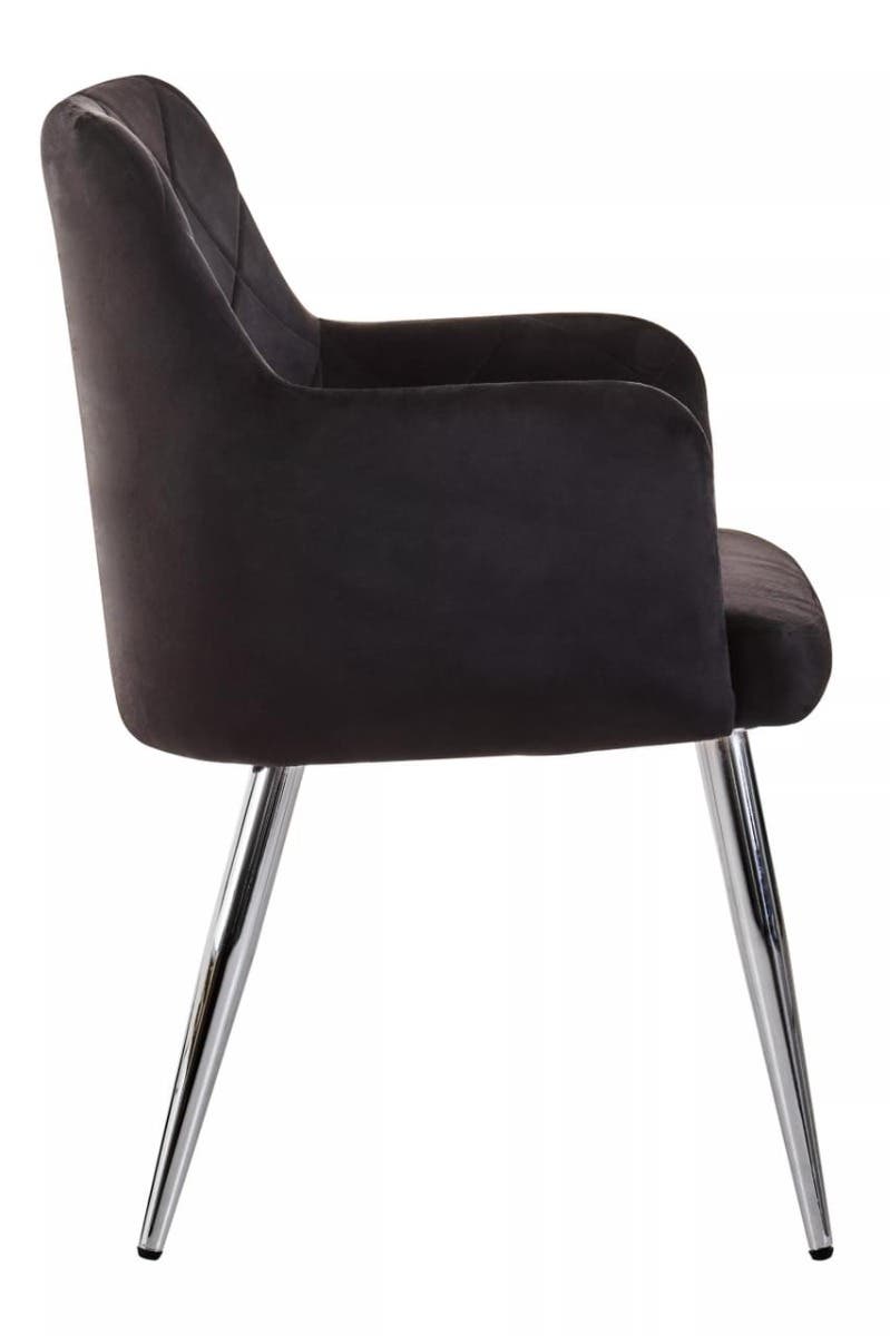 Luxe Black Velvet Dining Chair