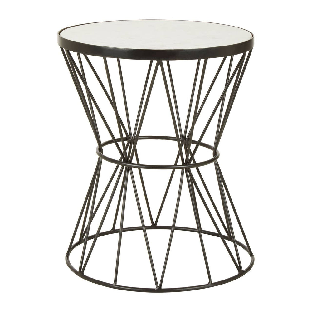 Marble Wire Side Table