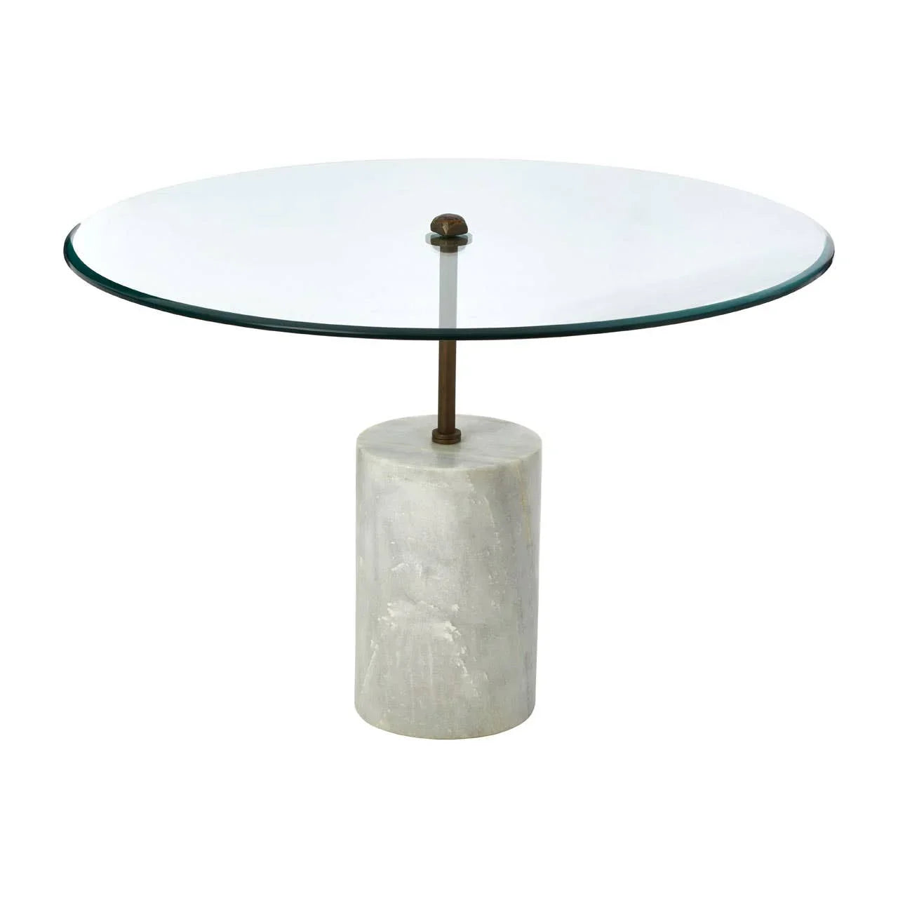Glass Marble Side Table