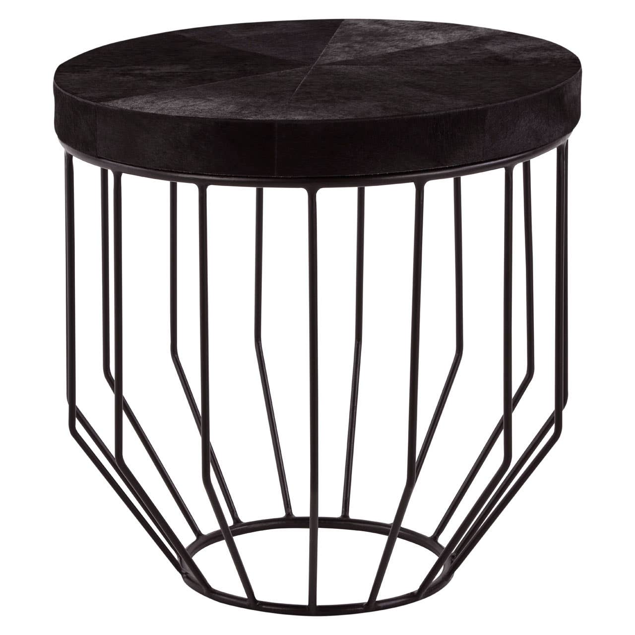 Luxury Hide Top Side Table