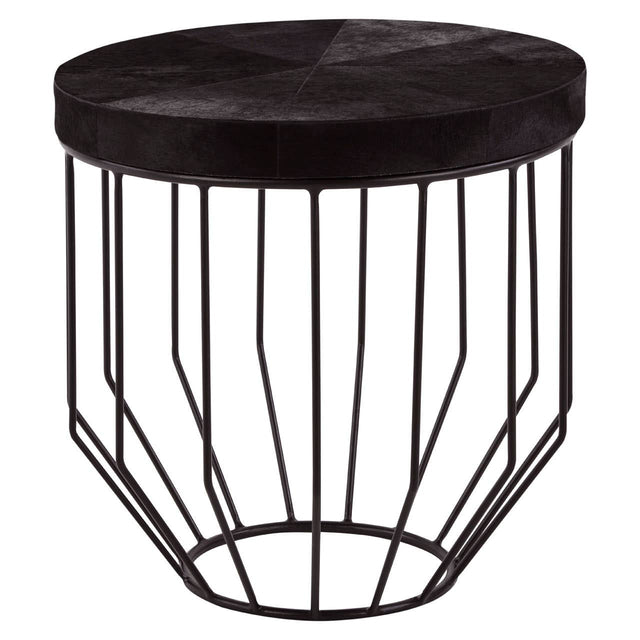 Luxury Hide Top Side Table