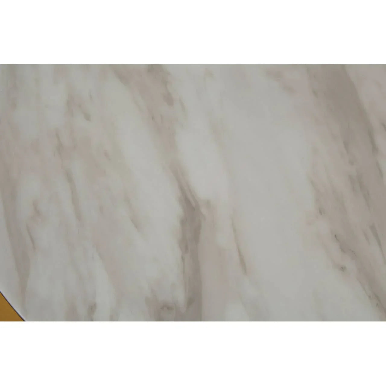 marble effect table top surface with beige and white veining detail