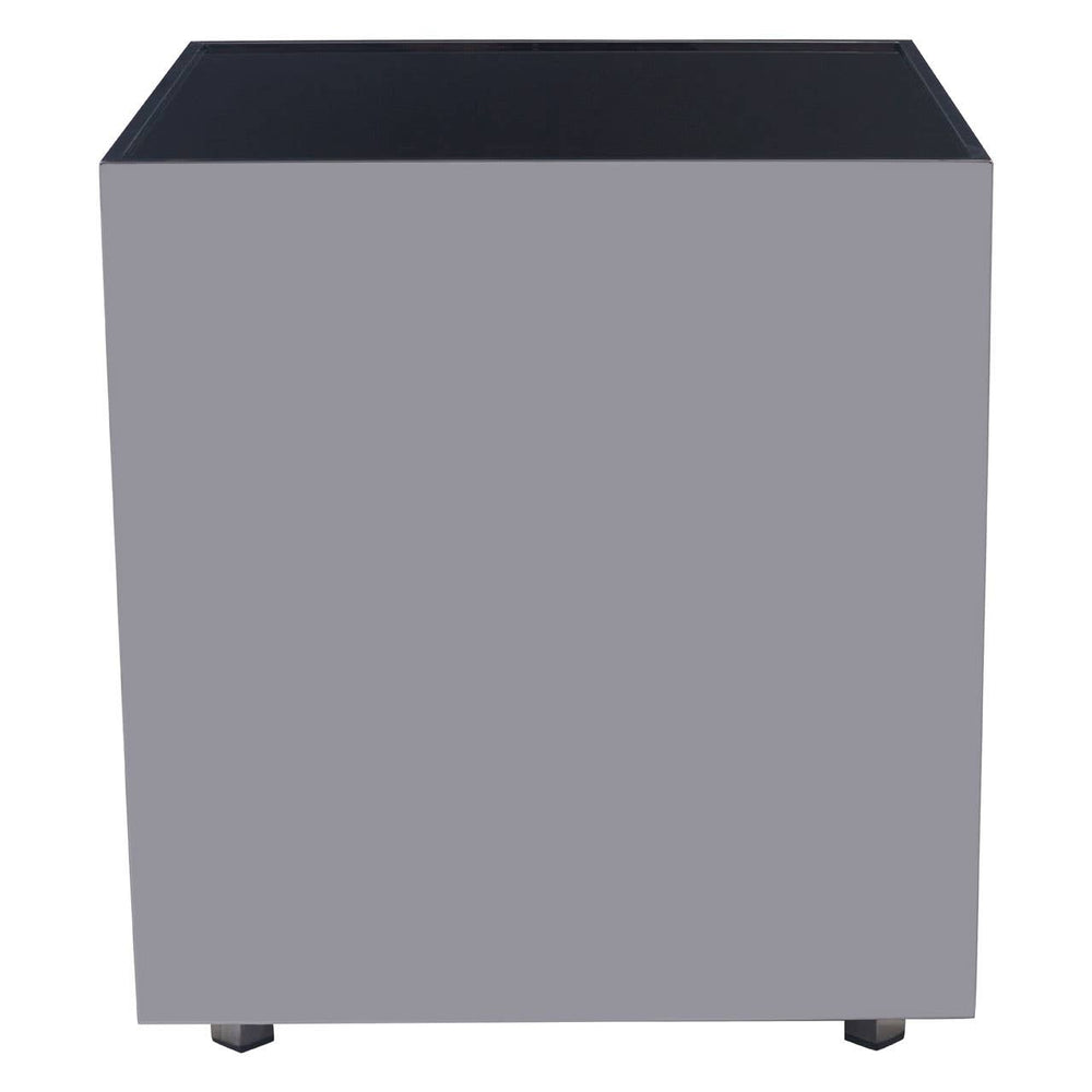 Chrome Glass Square Side Table