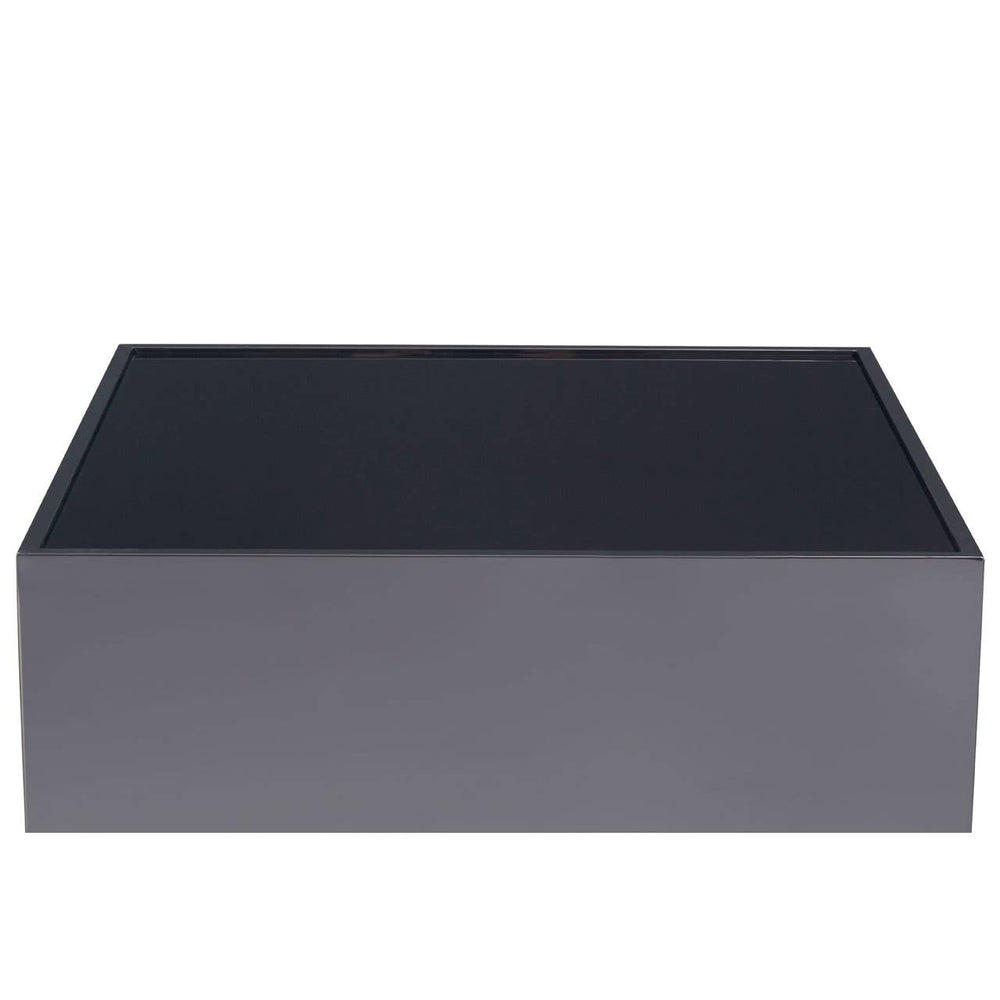 Chrome Glass Square Side Table