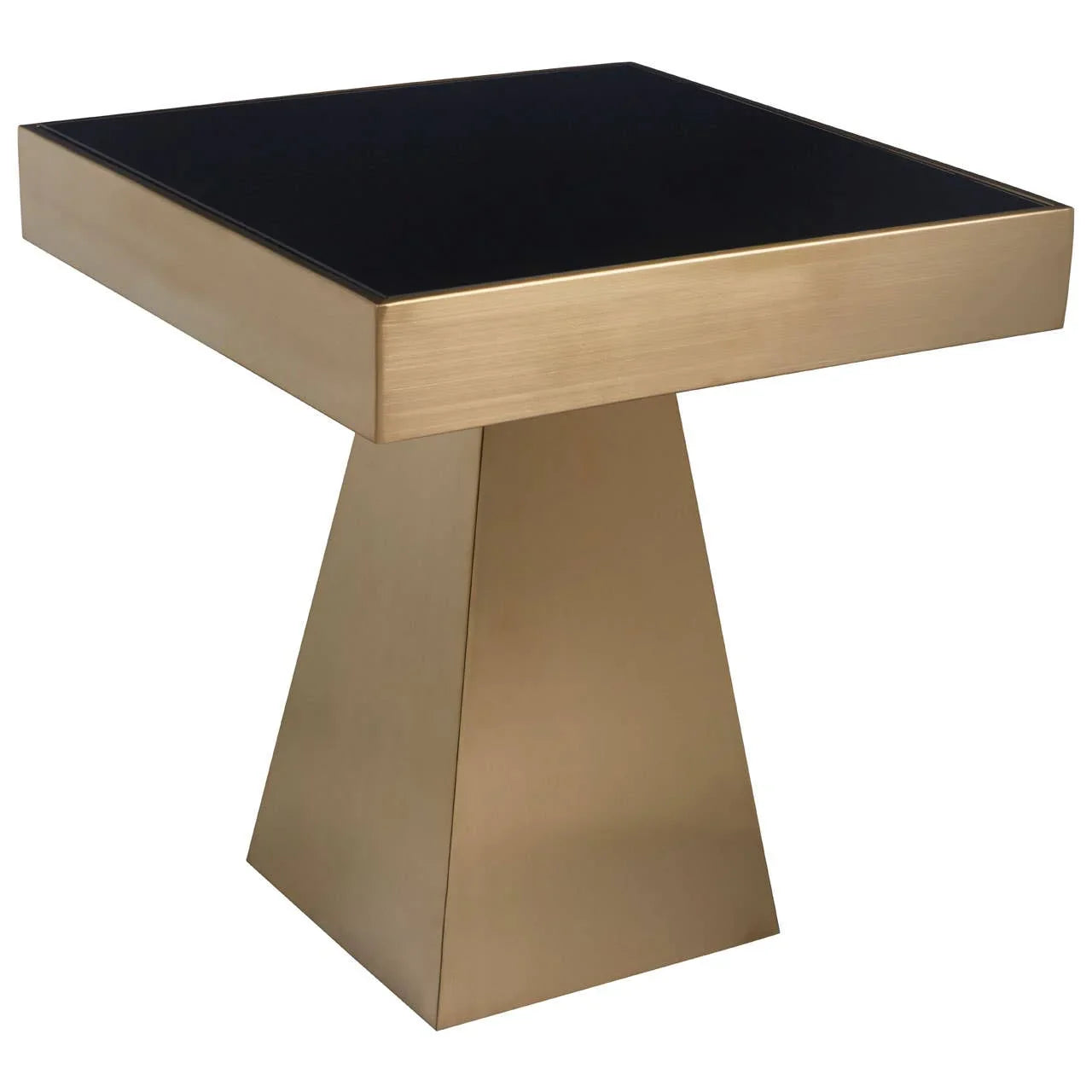 Luxury Gold Glass Side Table
