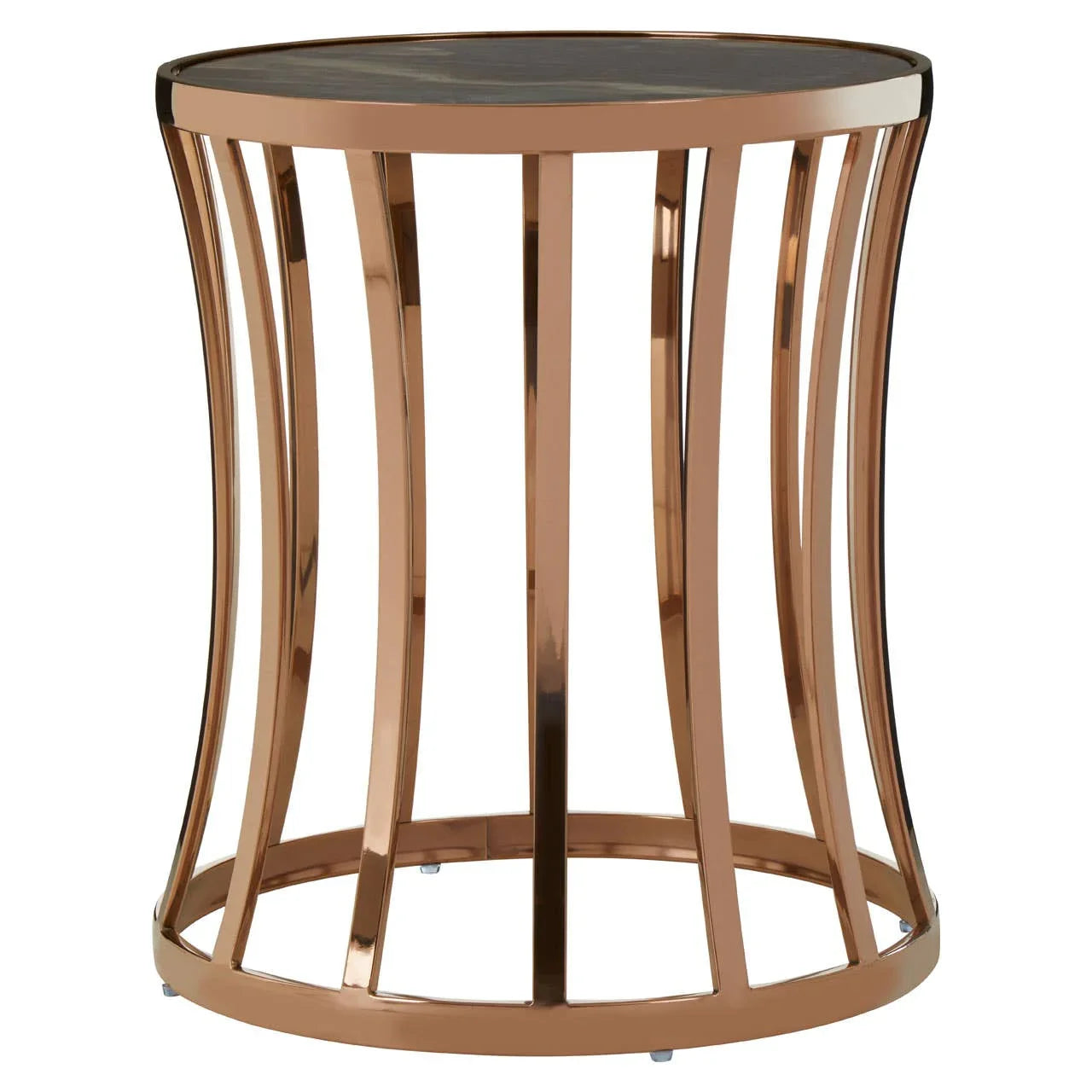 Rose Gold Marble Side Table