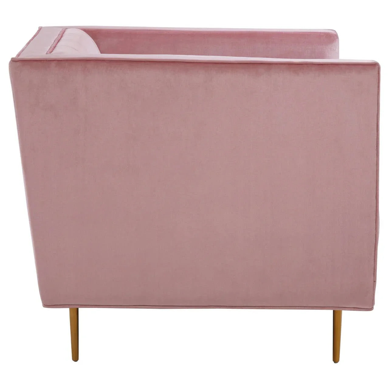 Luxe Pink Velvet Armchair