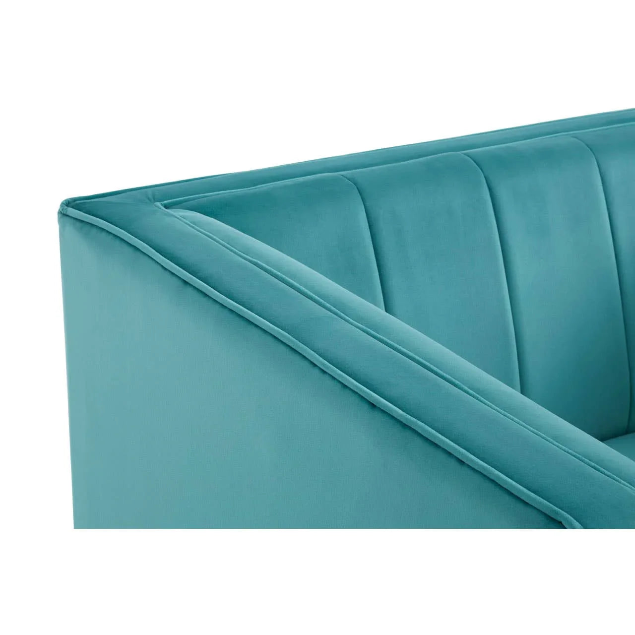 Luxe Teal Velvet Armchair