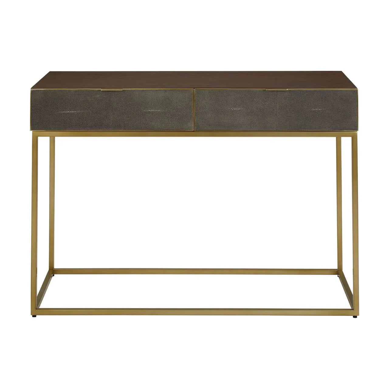 Golden Shagreen Console Elegance