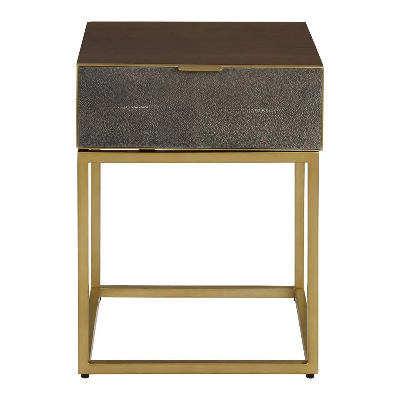 Golden Shagreen Drawer Table