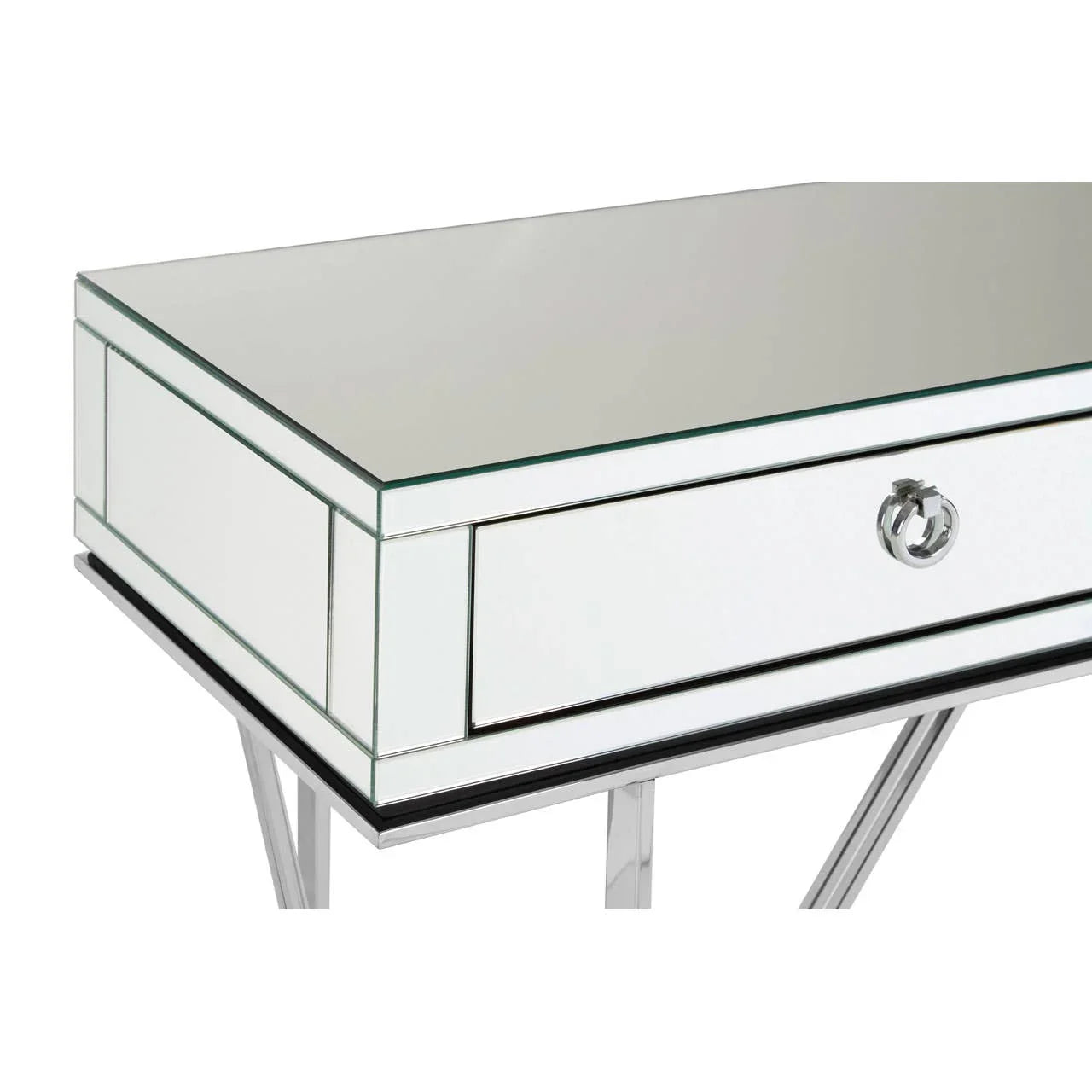 Reflective Elegance Console Table