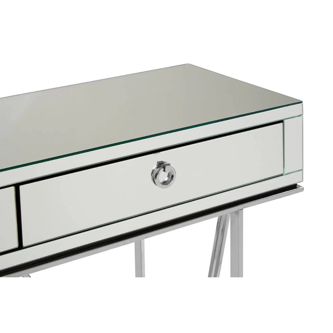 Reflective Elegance Console Table