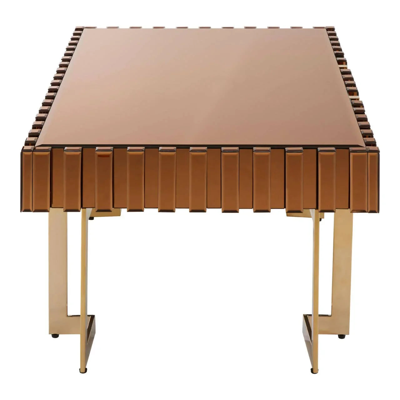 Golden Glass Coffee Table