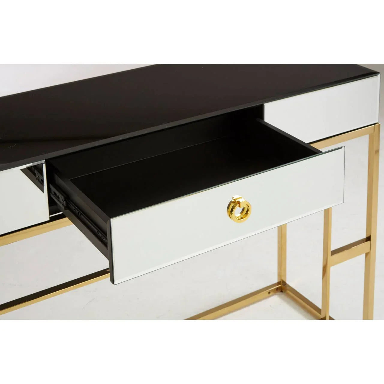Reflect Gold Console Table