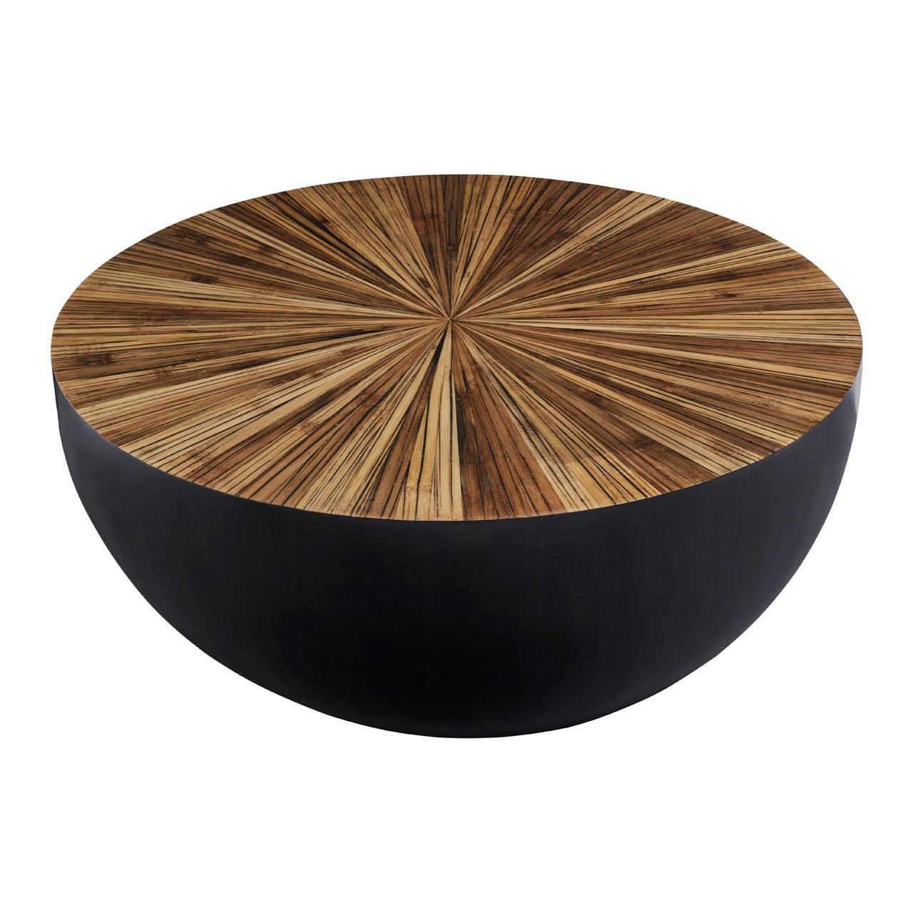 Bamboo Sunburst Coffee Table