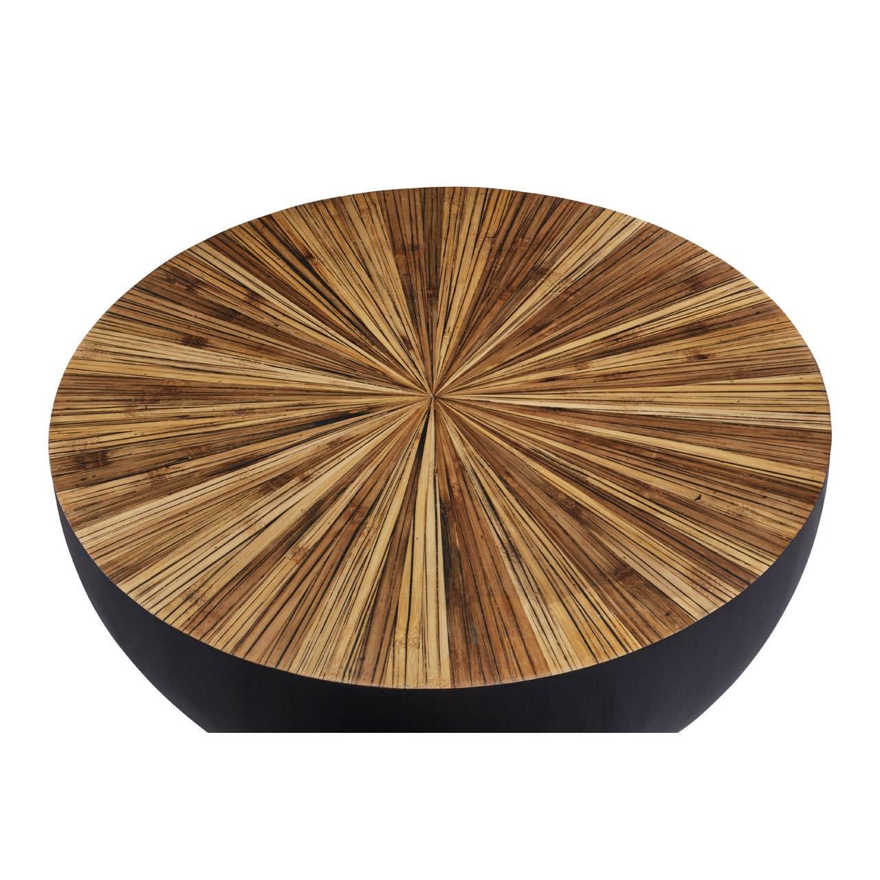 Bamboo Sunburst Coffee Table