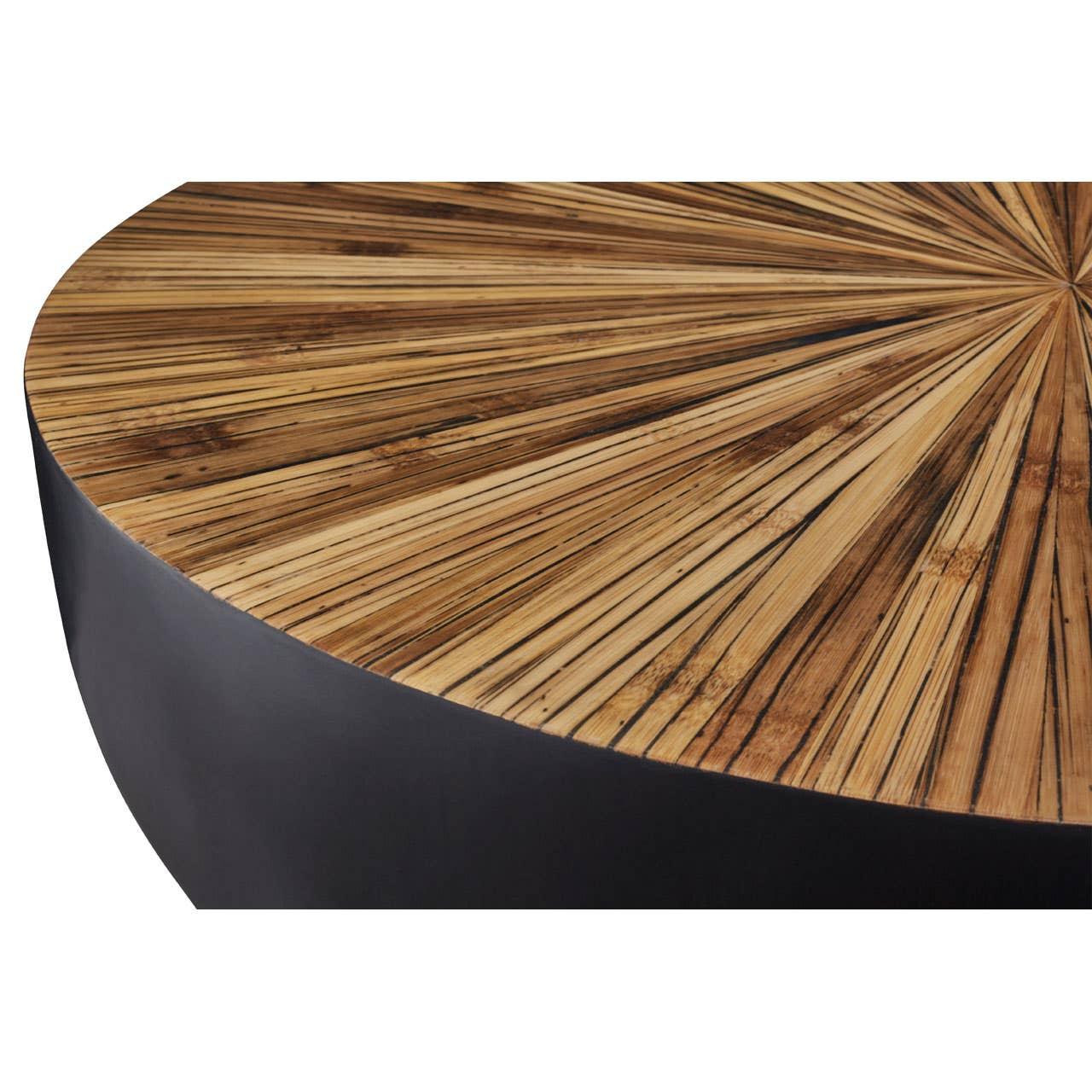 Bamboo Sunburst Coffee Table
