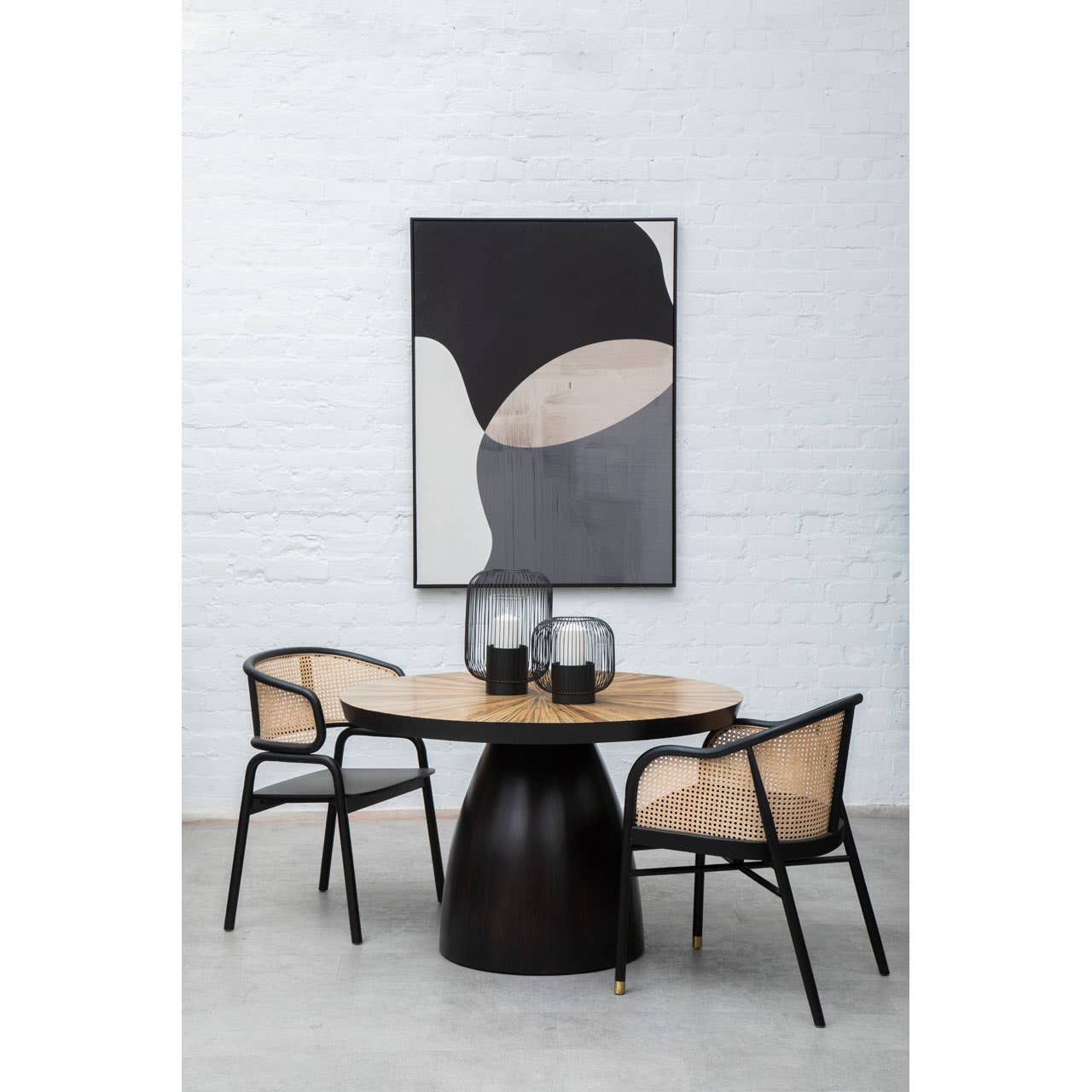 Bamboo Sunburst Dining Table