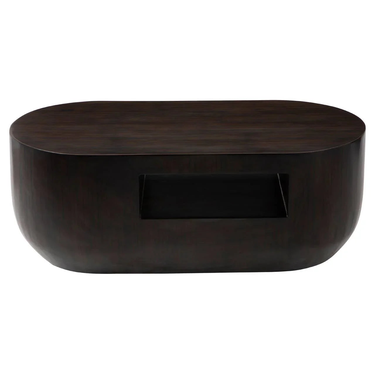 Oblong Brown Coffee Table